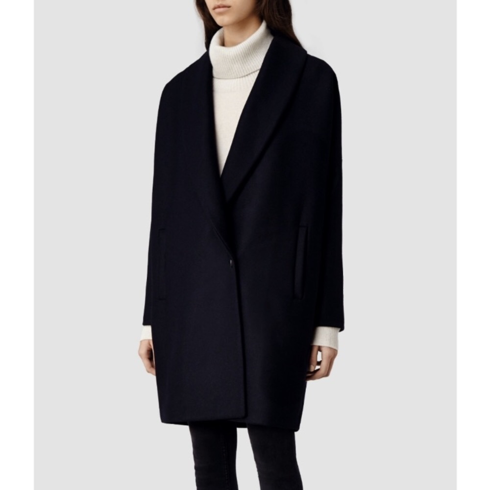 All saints black coat - Picture 2 of 8